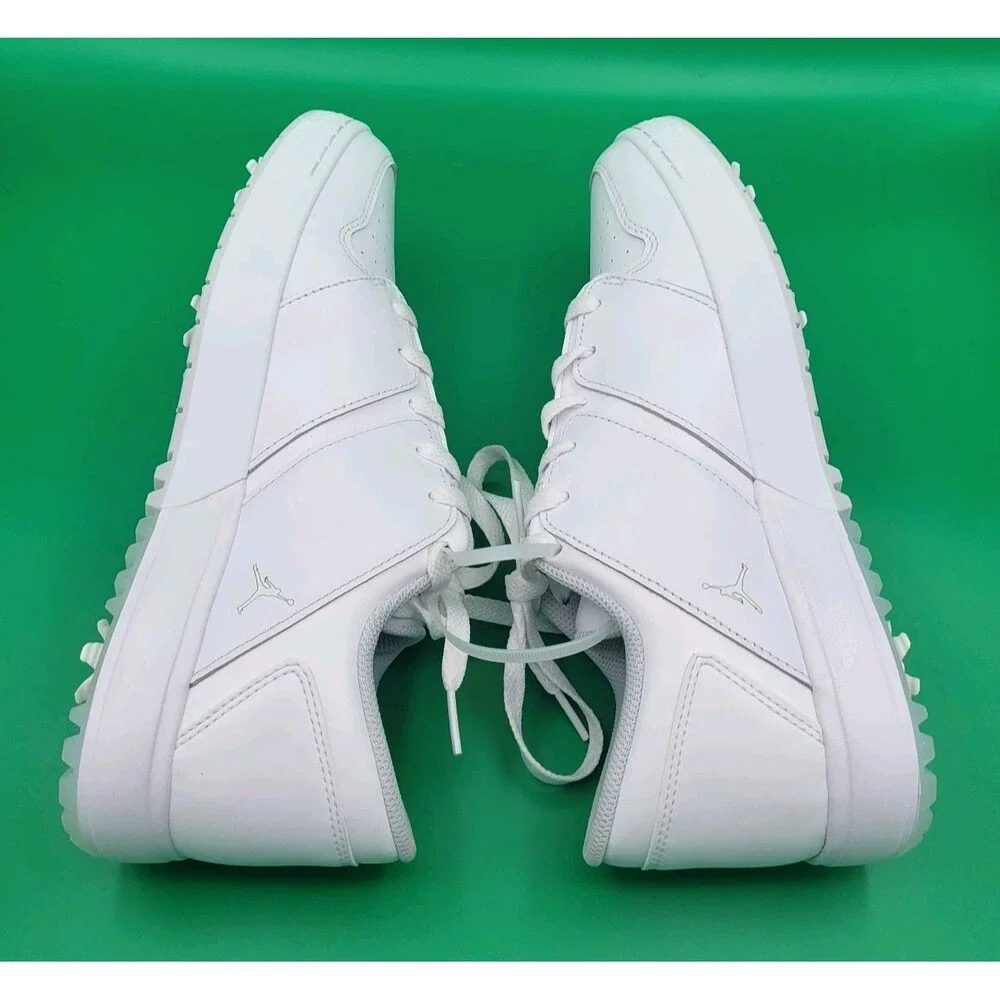 Jordan Retro 1 Lows White Pure Platinum Golf Shoes Mens Size 9.5